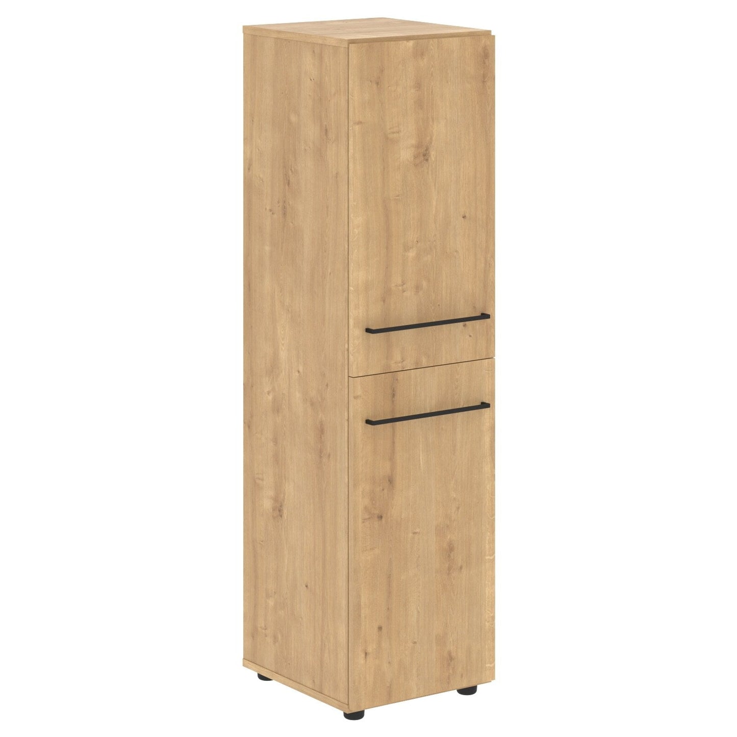 FULL HEIGHT CABINET, MADE IN E1 LAMINATE CHIPBOARD, WITH WOODEN SWING DOORS by Treejar | Souqify