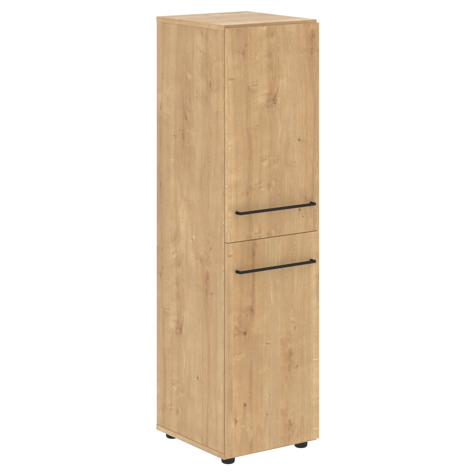 FULL HEIGHT CABINET, MADE IN E1 LAMINATE CHIPBOARD, WITH WOODEN SWING DOORS by Treejar | Souqify
