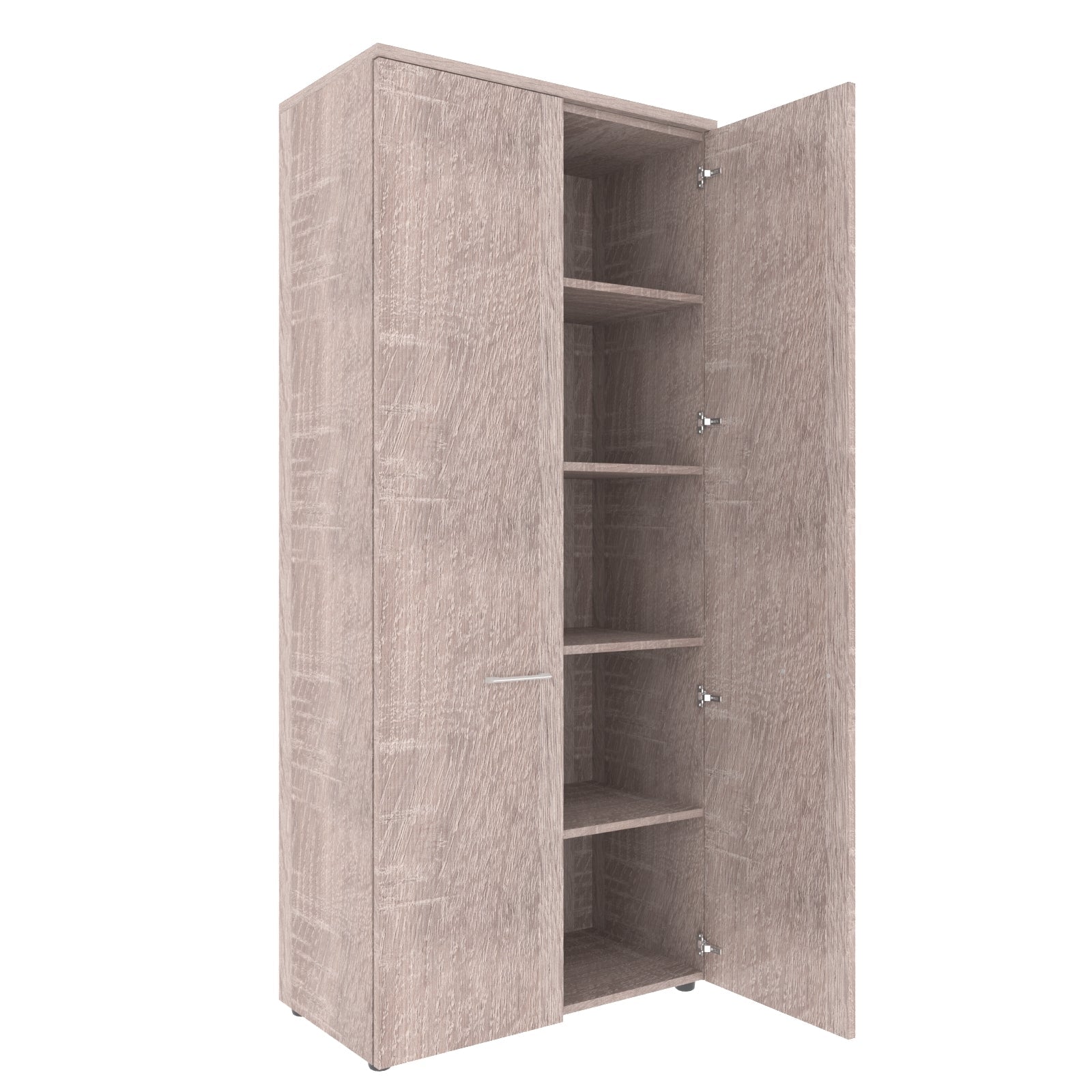 FULL HEIGHT CABINET, MADE IN E1 LAMINATE CHIPBOARD, WITH WOODEN SWING DOORS by Treejar | Souqify