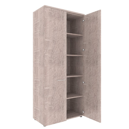 FULL HEIGHT CABINET, MADE IN E1 LAMINATE CHIPBOARD, WITH WOODEN SWING DOORS by Treejar | Souqify