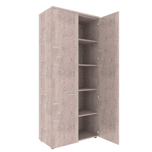 FULL HEIGHT CABINET, MADE IN E1 LAMINATE CHIPBOARD, WITH WOODEN SWING DOORS by Treejar | Souqify