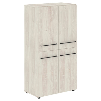 FULL HEIGHT CABINET, MADE IN E1 LAMINATE CHIPBOARD, WITH WOODEN SWING DOORS by Treejar | Souqify