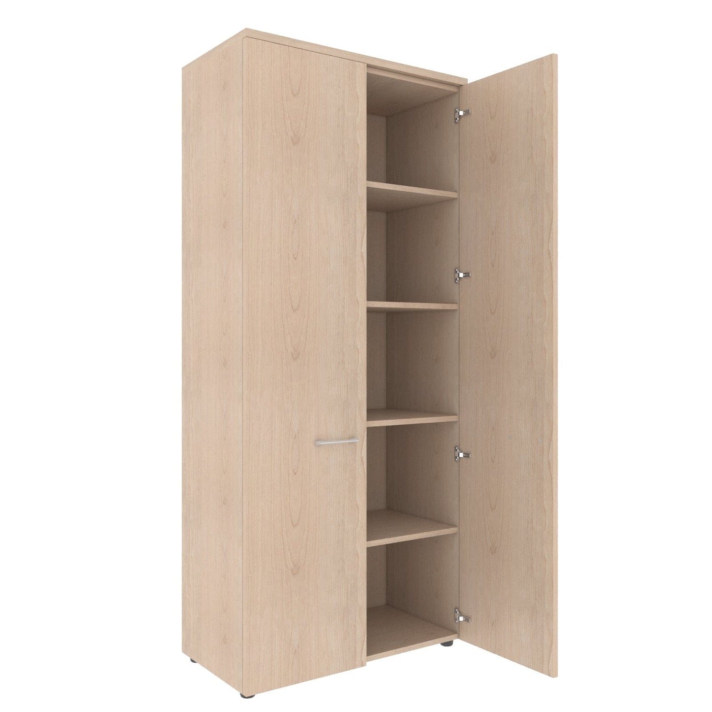 FULL HEIGHT CABINET, MADE IN E1 LAMINATE CHIPBOARD, WITH WOODEN SWING DOORS by Treejar | Souqify