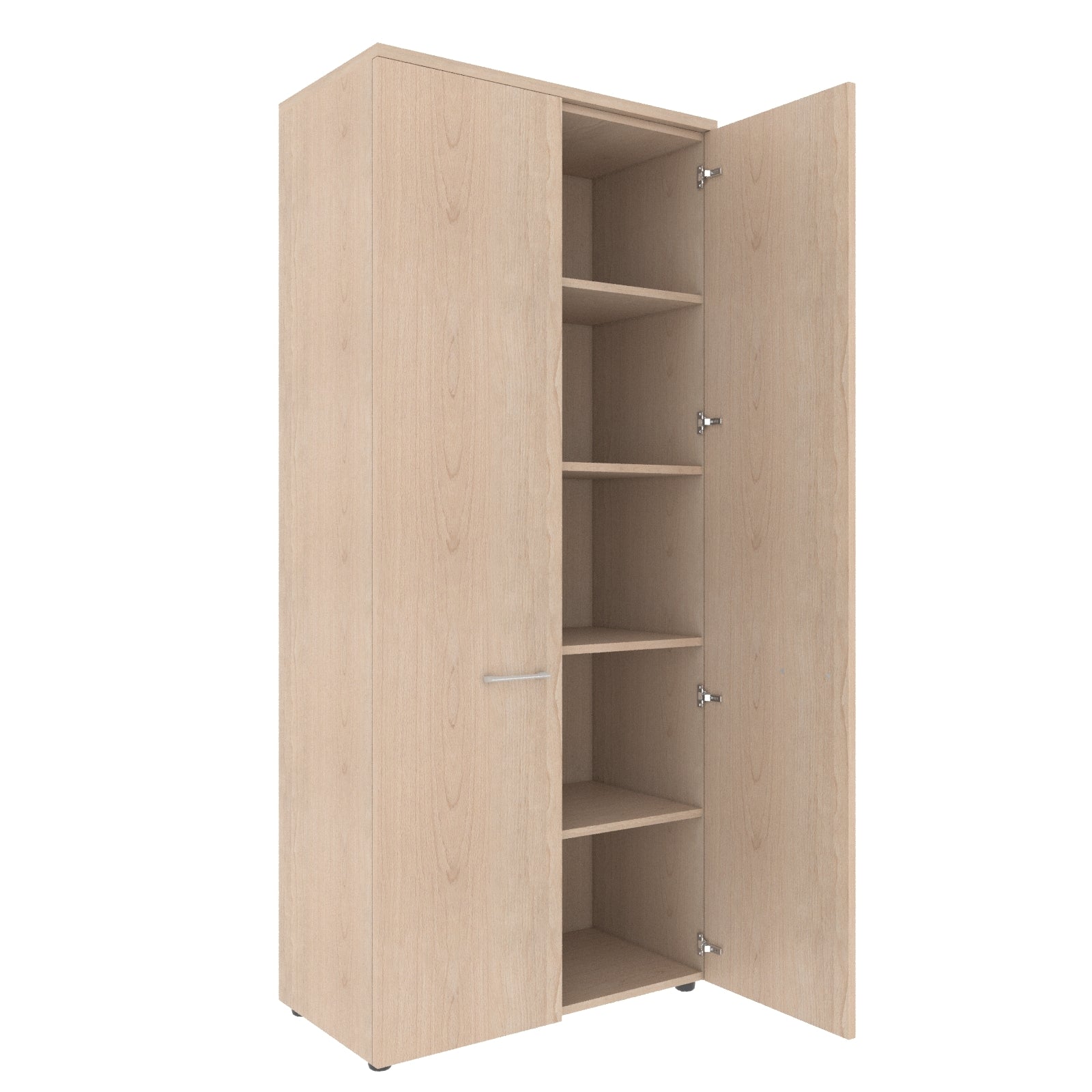 FULL HEIGHT CABINET, MADE IN E1 LAMINATE CHIPBOARD, WITH WOODEN SWING DOORS by Treejar | Souqify
