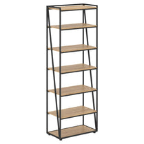 FULL HEIGHT WOODEN OPEN SHELVES WITH METAL FRAMES, MADE IN E1 LAMINATE CHIPBOARD by Treejar | Souqify