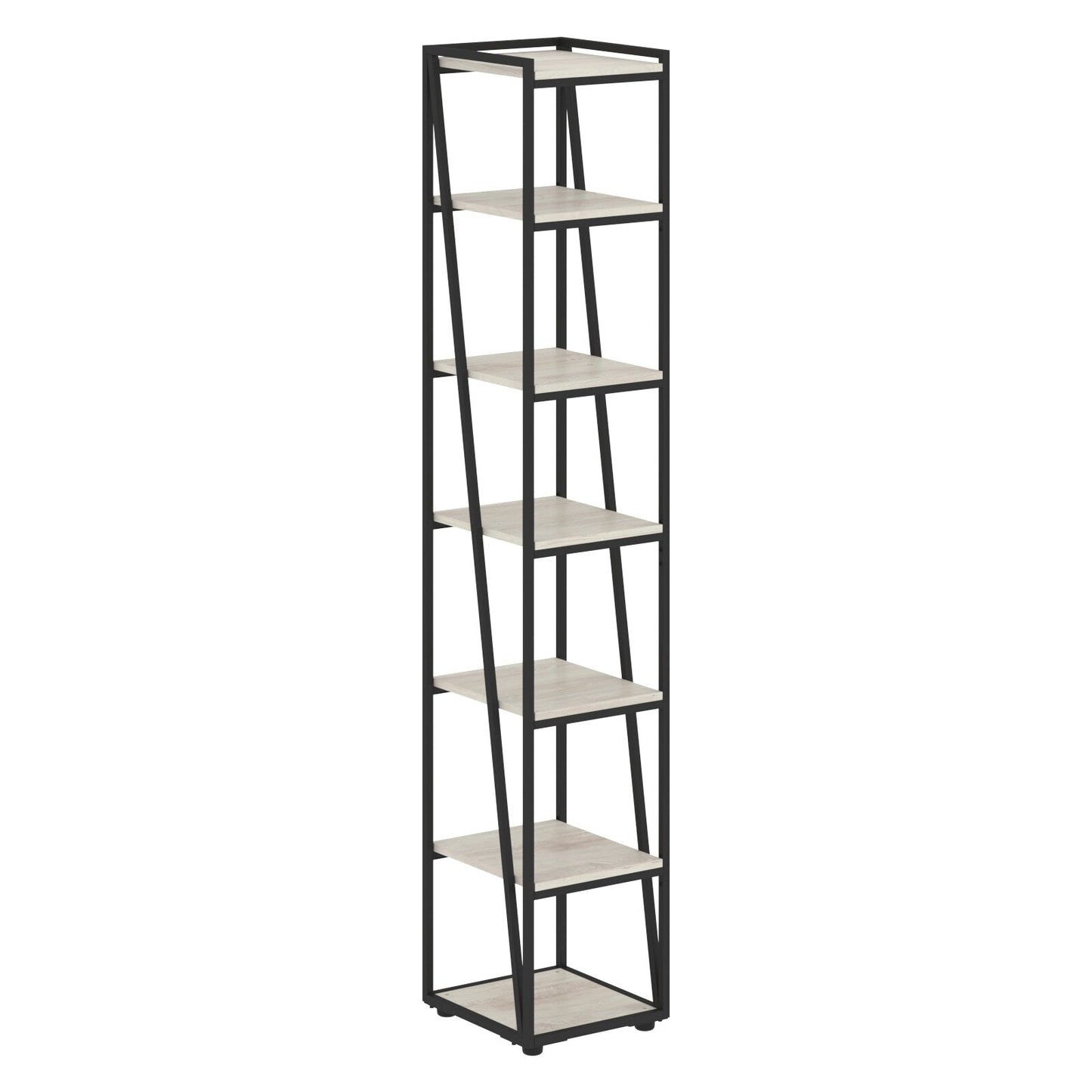FULL HEIGHT WOODEN OPEN SHELVES WITH METAL FRAMES, MADE IN E1 LAMINATE CHIPBOARD by Treejar | Souqify