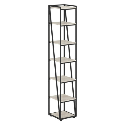 FULL HEIGHT WOODEN OPEN SHELVES WITH METAL FRAMES, MADE IN E1 LAMINATE CHIPBOARD by Treejar | Souqify