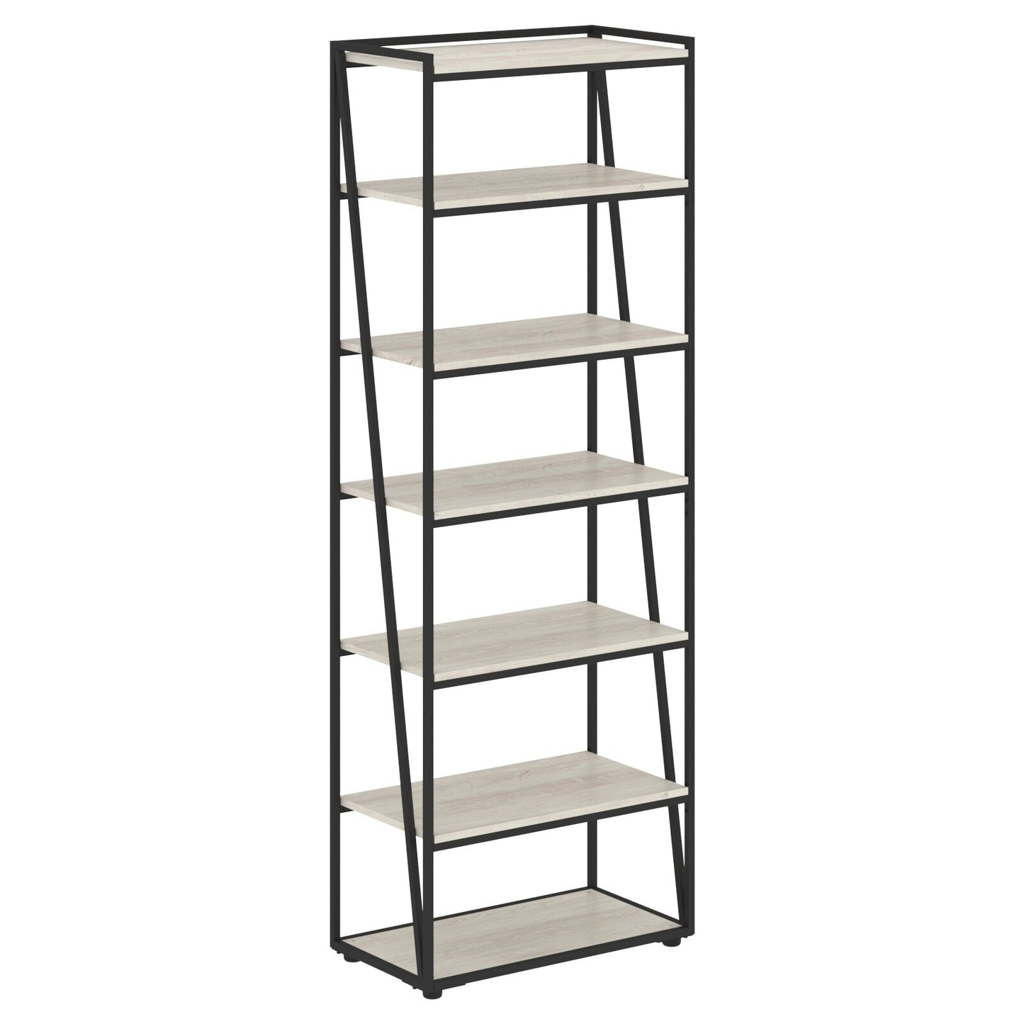 FULL HEIGHT WOODEN OPEN SHELVES WITH METAL FRAMES, MADE IN E1 LAMINATE CHIPBOARD by Treejar | Souqify
