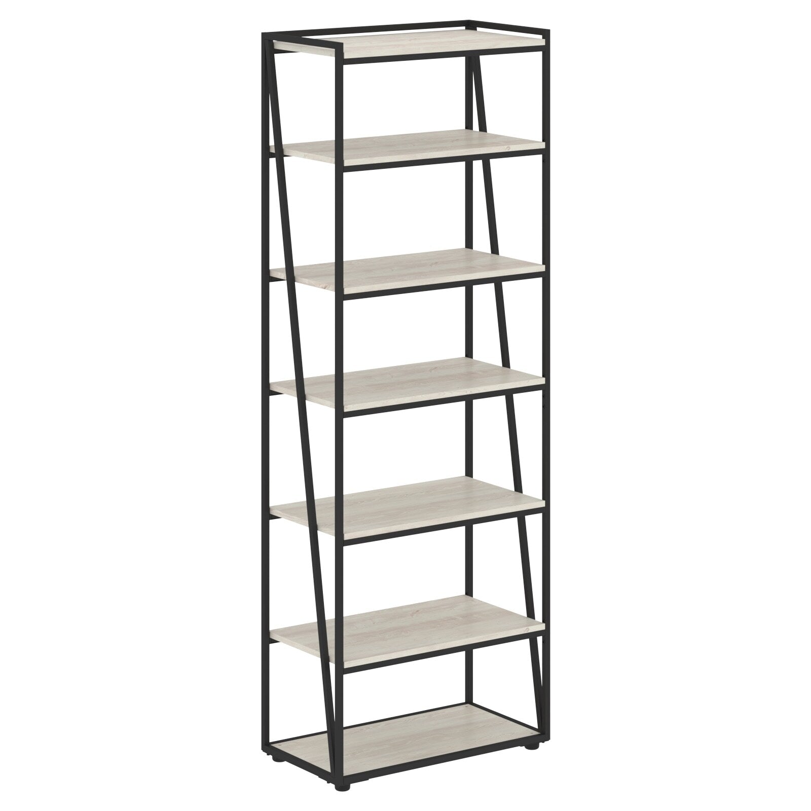 FULL HEIGHT WOODEN OPEN SHELVES WITH METAL FRAMES, MADE IN E1 LAMINATE CHIPBOARD by Treejar | Souqify