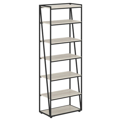FULL HEIGHT WOODEN OPEN SHELVES WITH METAL FRAMES, MADE IN E1 LAMINATE CHIPBOARD by Treejar | Souqify