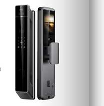 G28 Fully automatic 4.5-inch active intercom peephole fingerprint smart door lock by Ji Ling | Souqify