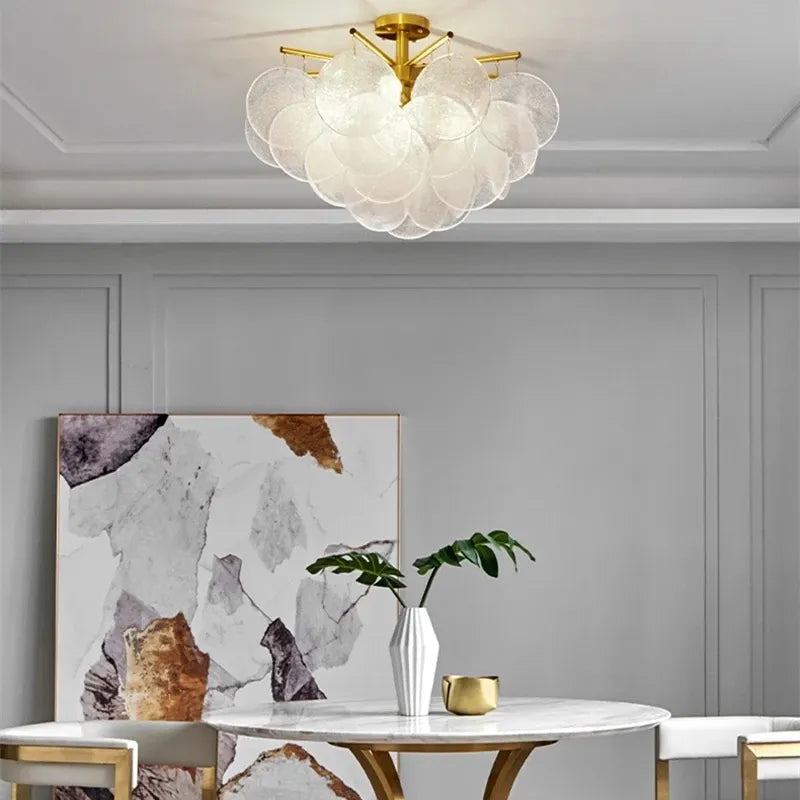 Glass Pendant Match LED Chandelier For Living Room Dining Bedroom Luxury Metal Indoor Decorations Lighting fixtures by Zhongsan | Souqify