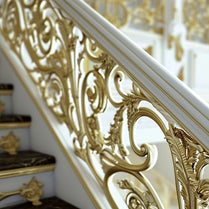 Golden Baroque Staircase Railing by MANSIO | Souqify