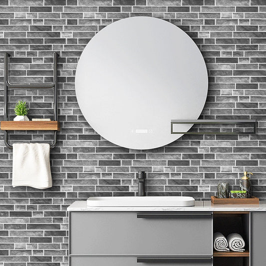 Gray Brick Strips Vinyl Wall Tile T80127 by Vivid Tiles | Souqify