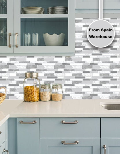 Gray Large Stone Strip Vinyl Tile T80012 by Vivid Tiles | Souqify