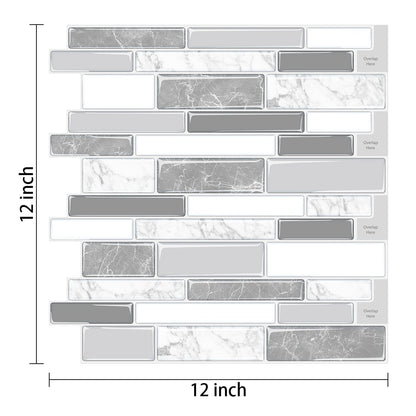Gray Large Stone Strip Vinyl Tile T80012 by Vivid Tiles | Souqify