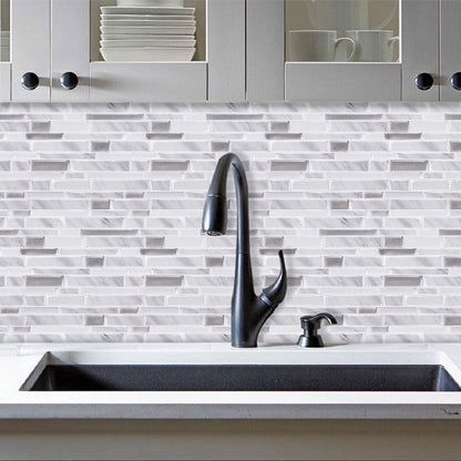 Grey Marble Strip Vinyl Tile 22089 by Vivid Tiles | Souqify
