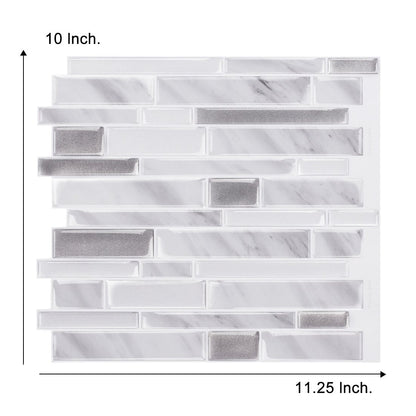 Grey Marble Strip Vinyl Tile 22089 by Vivid Tiles | Souqify