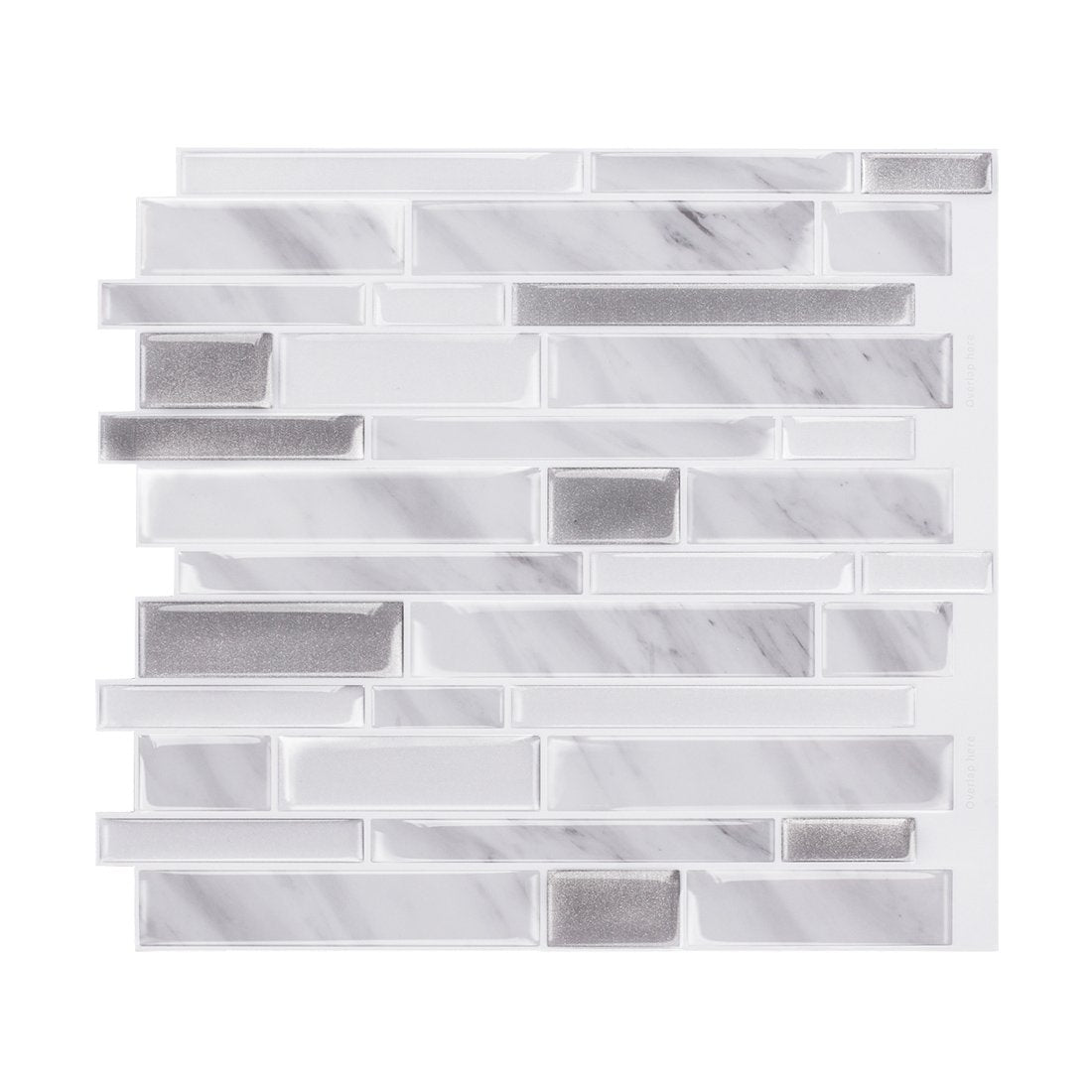 Grey Marble Strip Vinyl Tile 22089 by Vivid Tiles | Souqify