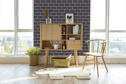 Grey Subway Vinyl Tile T80060 by Vivid Tiles | Souqify