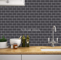 Grey Subway Vinyl Tile T80060 by Vivid Tiles | Souqify