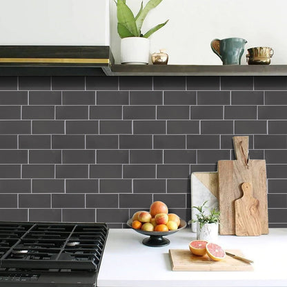 Grey Subway Vinyl Tile T80701 by Vivid Tiles | Souqify