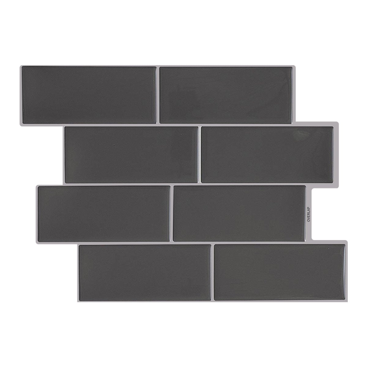Grey Subway Vinyl Tile T80701 by Vivid Tiles | Souqify