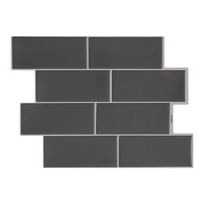 Grey Subway Vinyl Tile T80701 by Vivid Tiles | Souqify