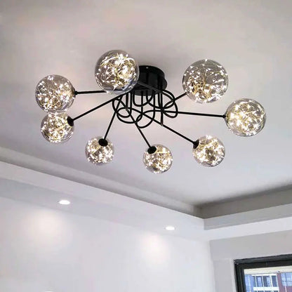 Gypsophila ceiling lamp simple modern living room lamp Nordic light luxury design sense home master bedroom dining room lamp by Zhongsan | Souqify