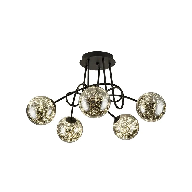 Gypsophila ceiling lamp simple modern living room lamp Nordic light luxury design sense home master bedroom dining room lamp by Zhongsan | Souqify