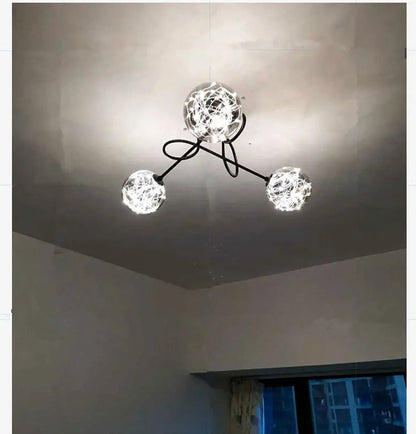 Gypsophila ceiling lamp simple modern living room lamp Nordic light luxury design sense home master bedroom dining room lamp by Zhongsan | Souqify