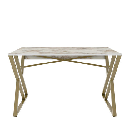 Gyza Computer Desk Ephesus Gold by DECOROTIKA | Souqify