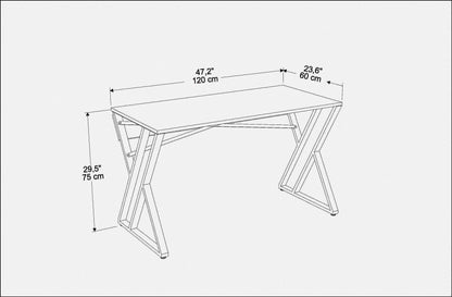 Gyza Computer Desk Ephesus Gold by DECOROTIKA | Souqify