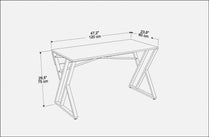 Gyza Computer Desk Ephesus Gold by DECOROTIKA | Souqify