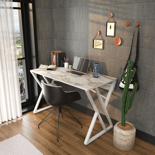 Gyza Computer Desk Ephesus White by DECOROTIKA | Souqify