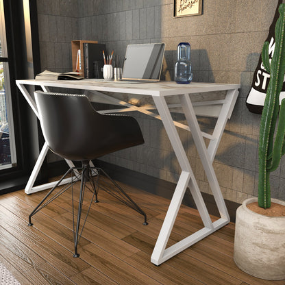 Gyza Computer Desk Ephesus White by DECOROTIKA | Souqify