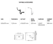 H001 HANDMADE SERIES SINGLE BOWL KITCHEN SINK by Maykromluks | Souqify