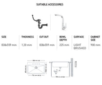 H002 HANDMADE SERIES SINGLE BOWL KITCHEN SINK by Maykromluks | Souqify