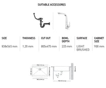 H007 HANDMADE SERIES SINGLE BOWL KITCHEN SINK by Maykromluks | Souqify