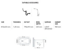 H012 HANDMADE SERIES SINGLE BOWL KITCHEN SINK by Maykromluks | Souqify