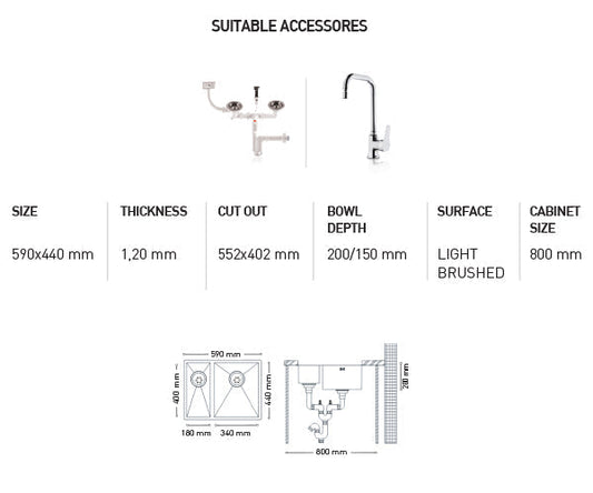 H013 HANDMADE SERIES KITCHEN SINK by Maykromluks | Souqify