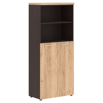 HIGH EXECUTIVE FULL HEIGHT CABINET, MADE IN E1 LAMINATE CHIPBOARD, WITH OPEN SHELVES & SWING DOORS by Treejar | Souqify