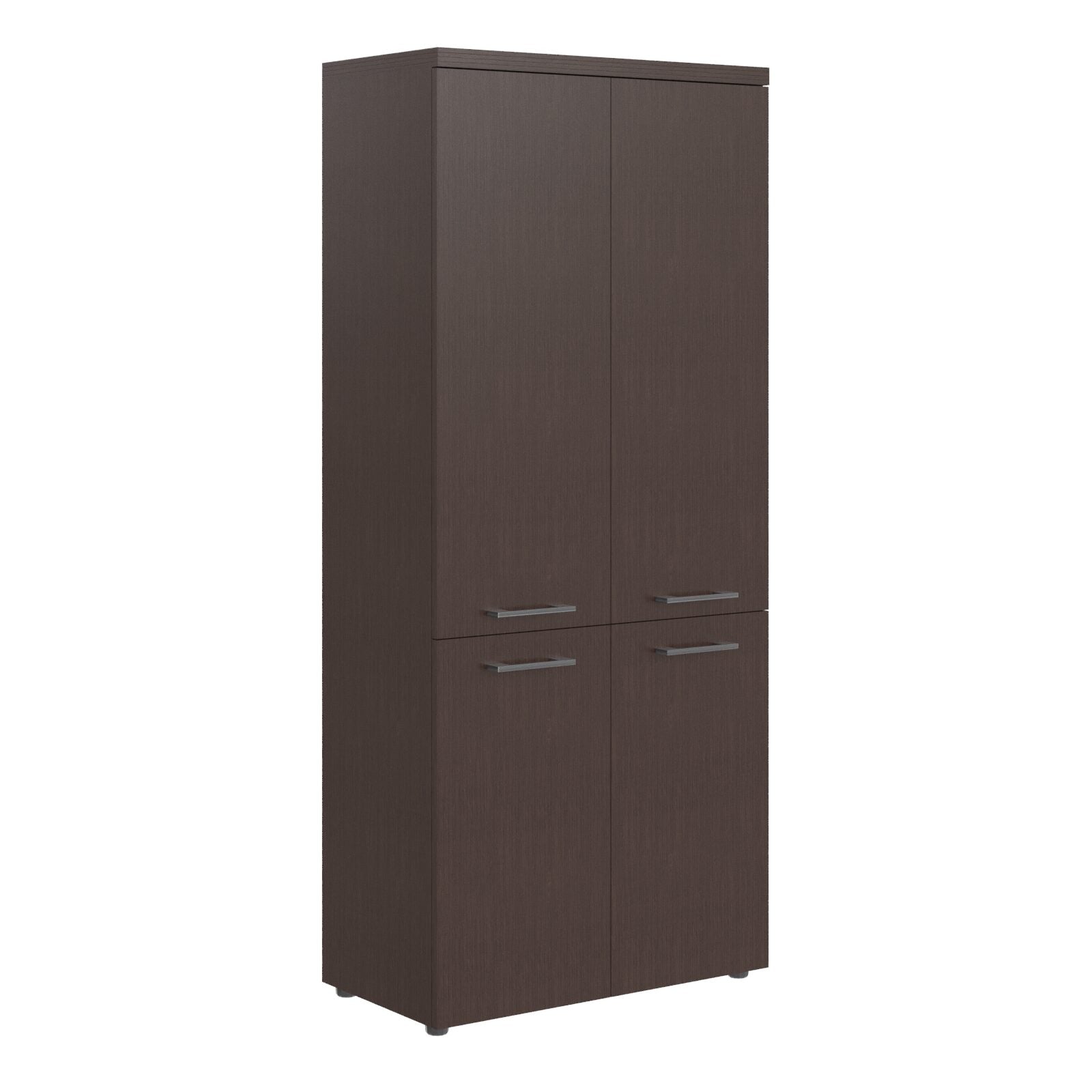 HIGH EXECUTIVE FULL HEIGHT CABINET MADE IN E1 LAMINATE CHIPBOARD WITH WOODEN SWING DOOR AND GLOSSY ACRYLIC 3D 2MM EDGES by Treejar | Souqify
