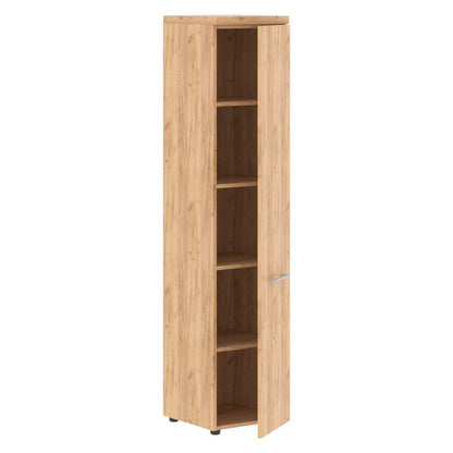 HIGH EXECUTIVE FULL HEIGHT CABINET MADE IN E1 LAMINATE CHIPBOARD WITH WOODEN SWING DOOR AND GLOSSY ACRYLIC 3D 2MM EDGES by Treejar | Souqify