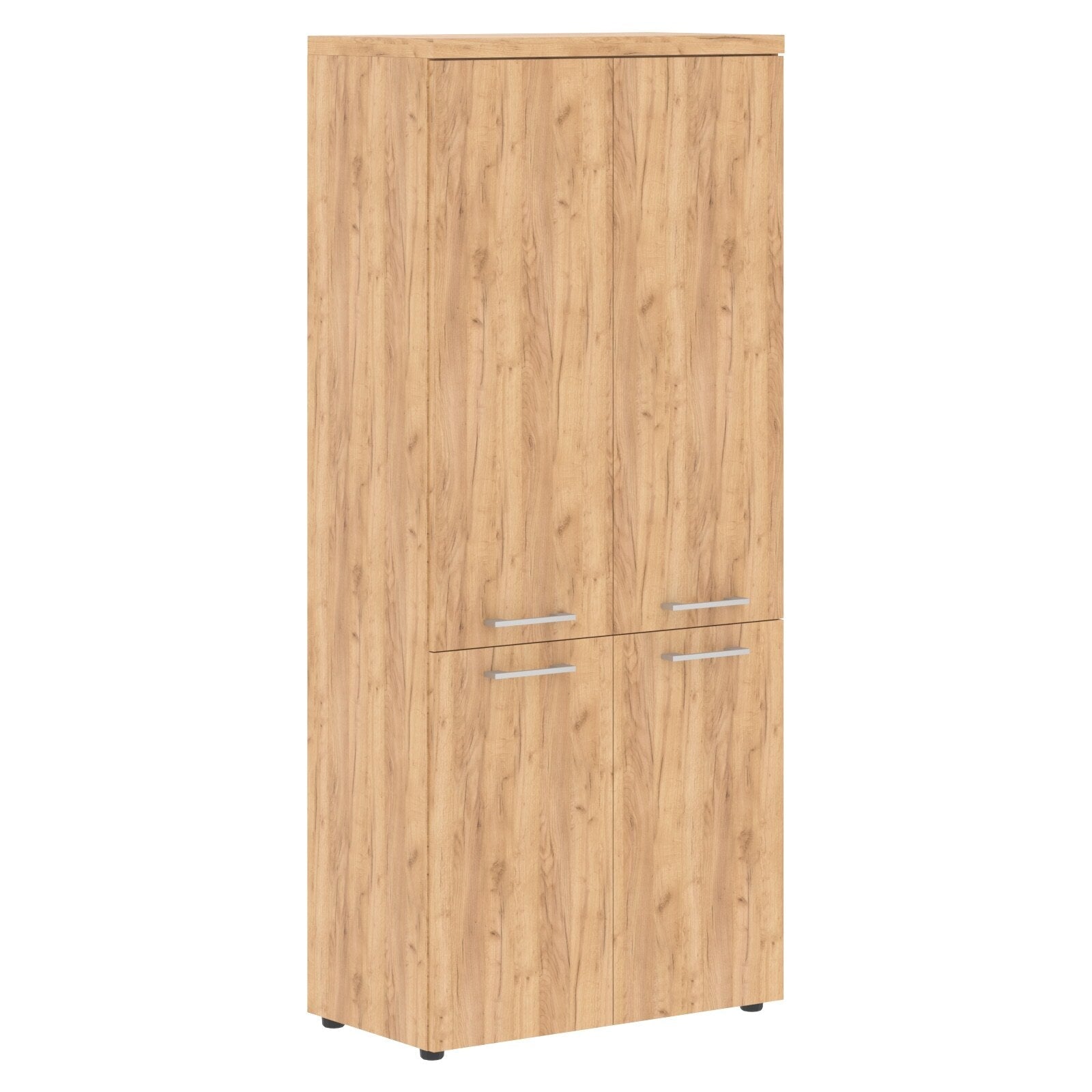 HIGH EXECUTIVE FULL HEIGHT CABINET MADE IN E1 LAMINATE CHIPBOARD WITH WOODEN SWING DOOR AND GLOSSY ACRYLIC 3D 2MM EDGES by Treejar | Souqify