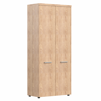 HIGH EXECUTIVE FULL HEIGHT WARDROBE MADE IN E1 LAMINATE CHIPBOARD WITH WOODEN SWING DOOR AND GLOSSY ACRYLIC 3D 2MM EDGES by Treejar | Souqify