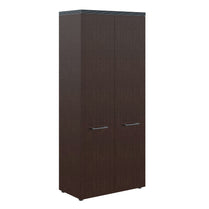 HIGH EXECUTIVE FULL HEIGHT WARDROBE MADE IN E1 LAMINATE CHIPBOARD WITH WOODEN SWING DOOR AND GLOSSY ACRYLIC 3D 2MM EDGES by Treejar | Souqify