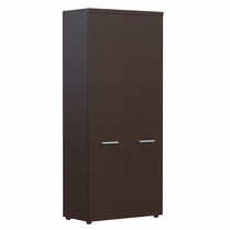 HIGH EXECUTIVE FULL HEIGHT WARDROBE MADE IN E1 LAMINATE CHIPBOARD WITH WOODEN SWING DOOR AND GLOSSY ACRYLIC 3D 2MM EDGES by Treejar | Souqify