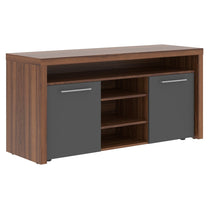 HIGH EXECUTIVE LOW HEIGHT C MADE IN E1 LAMINATE CHIPBOARD, WITH SWING DOORS AND OPEN SHELF by Treejar | Souqify