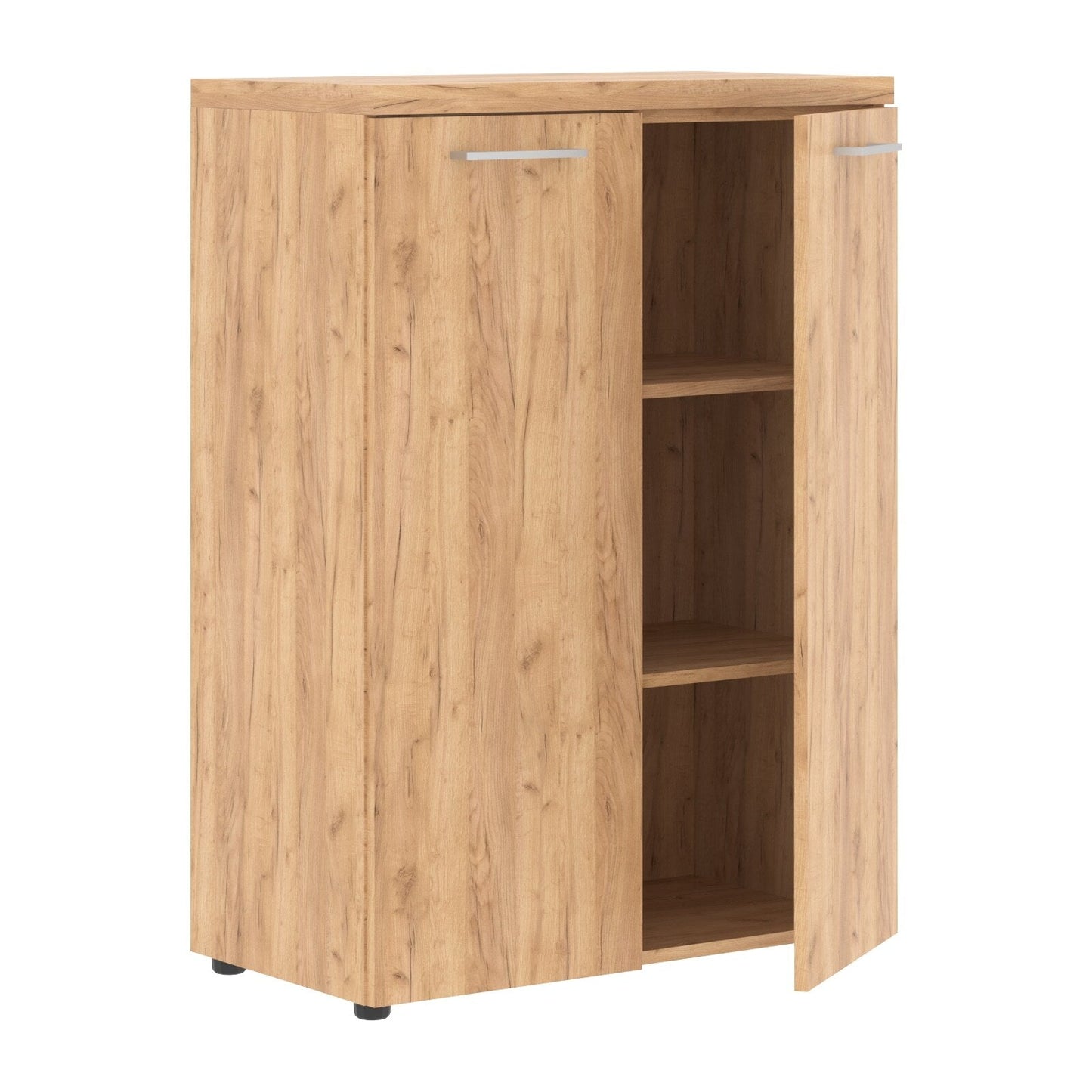HIGH EXECUTIVE LOW HEIGHT CABINET, MADE IN E1 LAMINATE CHIPBOARD, WITH WOODEN SWING DOORS by Treejar | Souqify